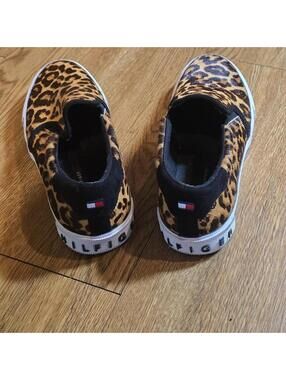 Leopard Print Tommy Hilfiger Slip-On Skater Sneakers